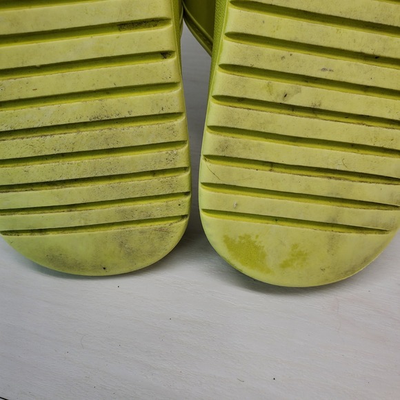Madden‎ Girl Kingsley Lime Green Double Strap Slide Sandals Size 10M Platform - Picture 15 of 16